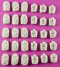 30 x Edible 3D 15mm Halloween Mixed Set icing toppers, cake cupcakes T133
