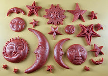 20 x Edible 3D 45mm Moon, Sun and Star Set, icing toppers, cake cupcakes decorations T090