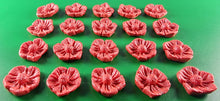 20 x Edible 3D 20mm flower flowers icing toppers, cake cupcakes decorations T032