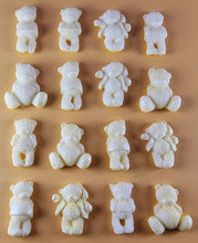 16 x Edible 3D 30mm Teddy Teddybear Set, icing toppers, cake cupcakes decorations T072