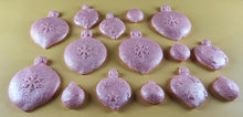 15 x Edible 3D 50mm Christmas Baubles, icing toppers, cake cupcakes decorations T091