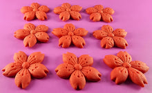 9 x Edible 3D 40mm Cherry Blossoms icing toppers, cake cupcakes decorations T051