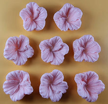 9 x Edible 3D 38mm Hibiscus flower flowers, icing toppers, cake cupcakes decorations T035