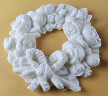 4 x Edible 3D 60mm Rose Wreaths, icing toppers, cake cupcakes decorations T086