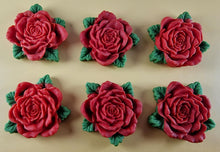 5 x Edible 3D 35mm High Detail Roses icing toppers, cake cupcakes decorations T108