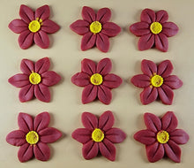 9 x Edible 3D 40mm Wild daffodil Flowers icing toppers, cake cupcakes T121