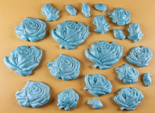 20 x Edible 3D 33mm Mixed Rose Set, icing toppers, cake cupcakes decorations T089