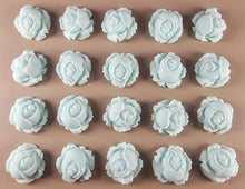 20 x Edible 3D 23mm high detail roses rose flowers icing toppers, cake cupcakes decorations T018