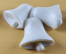 6 x Edible 3D 55mm Jingle Bells, Christmas icing toppers, cake cupcakes decorations T095