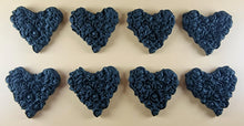 8 x Edible 3D 45mm Heart Clusters, icing toppers, cake cupcakes decorations T094