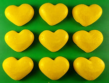9 x Edible 3D 40mm Hearts icing toppers, cake cupcakes decorations T060