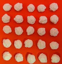 30 x Edible 3D 1.2mm high detail rose roses flowers icing toppers, cake cupcakes decorations T004