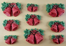 9 x Edible 3D 40mm Jingle Bells icing toppers, cake cupcakes decorations T103
