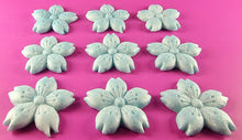 9 x Edible 3D 30mm Cherry Blossoms icing toppers, cake cupcakes decorations T053