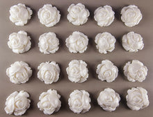 20 x Edible 3D 23mm high detail roses rose flowers icing toppers, cake cupcakes decorations T018