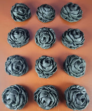 12 x Edible 3D 34mm large roses rose flowers icing toppers, cake cupcakes decorations T011