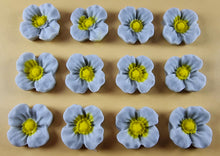 12 x Edible 3D 20mm flowers icing toppers, cake cupcakes decorations T106