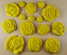15 x Edible 3D Mixed Roses flowers Set, icing toppers, cake cupcakes decorations T077