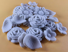 20 Piece Edible 3D Bouquet Flower set, icing toppers, cake cupcakes decorations T070