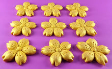 9 x Edible 3D 40mm Cherry Blossoms icing toppers, cake cupcakes decorations T051