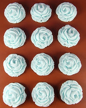 12 x Edible 3D 34mm large roses rose flowers icing toppers, cake cupcakes decorations T011