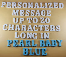 20 x Edible 3D 25mm Personalized Letters, Text, icing toppers, cake cupcakes decorations T084