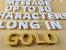 Up to 30 Edible 3D 20mm Personalized Letters, Text, icing toppers, cake cupcakes decorations T085