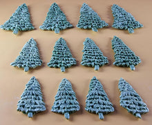 12 x Edible 3D 25mm Mixed Trees icing toppers, cake cupcakes decorations T046