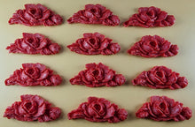12 x Edible 3D 55mm Rose Bunches, icing toppers, cake cupcakes decorations T080