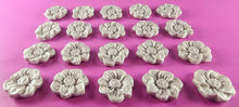 20 x Edible 3D 22mm flower flowers icing toppers, cake cupcakes decorations T025
