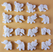 16 x Edible 3D 25mm Elephant Set, icing toppers, cake cupcakes decorations T071