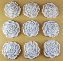 9 x Edible 3D 40mm Rose Flowers icing toppers, cake cupcakes T130