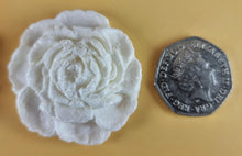 9 x Edible 3D 40mm Rose Flowers icing toppers, cake cupcakes T130