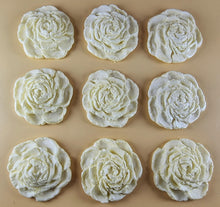 9 x Edible 3D 40mm Rose Flowers icing toppers, cake cupcakes T130