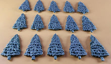 15 x Edible 3D 40mm Small Christmas Trees icing toppers, cake cupcakes decorations T049