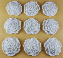 9 x Edible 3D 40mm Rose Flowers icing toppers, cake cupcakes T130