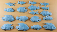18 x Edible 3D 40mm Fish Set, icing toppers, cake cupcakes decorations T073