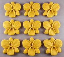 9 x Edible 3D 48mm Orchid, Orchids, flowers, flower, icing toppers, cake cupcakes decorations T038