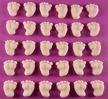 30 x Edible 3D 15mm Baby Feet icing toppers, cake cupcakes decorations T042