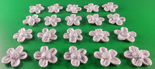 20 x Edible 3D 22mm flower flowers icing toppers, cake cupcakes decorations T026