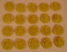 20 x Edible 3D 24mm medium roses flowers icing toppers, cake cupcakes decorations T002