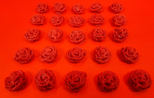 30 x Edible 3D 1.2mm high detail rose roses flowers icing toppers, cake cupcakes decorations T004