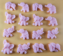 16 x Edible 3D 25mm Elephant Set, icing toppers, cake cupcakes decorations T071