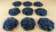 9 x Edible 3D 40mm Rose Flowers icing toppers, cake cupcakes T130