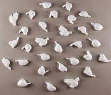 30 x Edible 3D 10mm Small Birds Bird icing toppers, cake cupcakes decorations T039