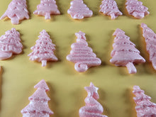 15 x Edible 3D 45mm Christmas Trees, icing toppers, cake cupcakes decorations T088
