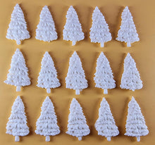 15 x Edible 3D 40mm Small Christmas Trees icing toppers, cake cupcakes decorations T049