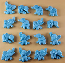 16 x Edible 3D 25mm Elephant Set, icing toppers, cake cupcakes decorations T071