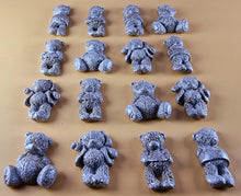16 x Edible 3D 30mm Teddy Teddybear Set, icing toppers, cake cupcakes decorations T072