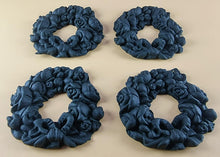 4 x Edible 3D 60mm Rose Wreaths, icing toppers, cake cupcakes decorations T086